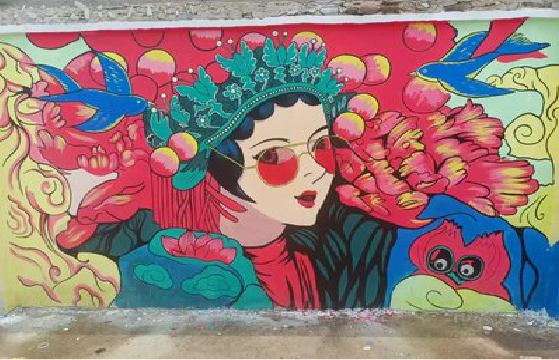 龙南墙体彩绘-网红墙