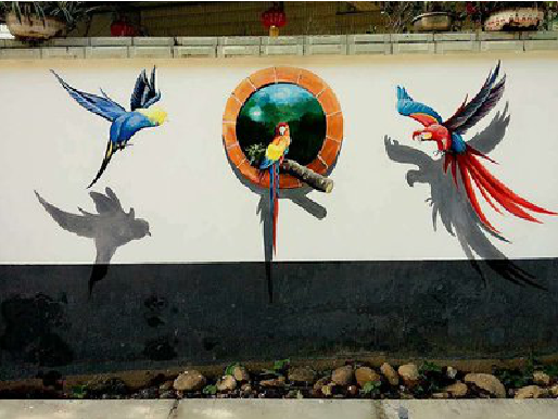 龙南视觉错位-3D墙绘设计