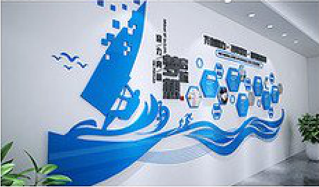 龙南海浪主题文化墙如何设计？