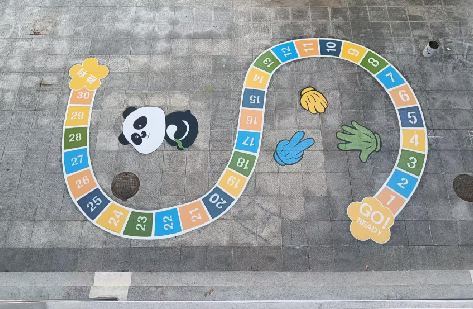 龙南地面游戏彩绘