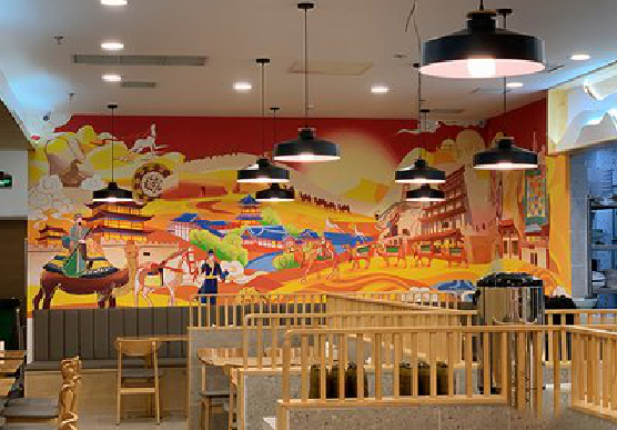 龙南商业空间彩绘介绍。