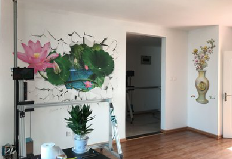 龙南墙体彩绘相比墙纸的优势。