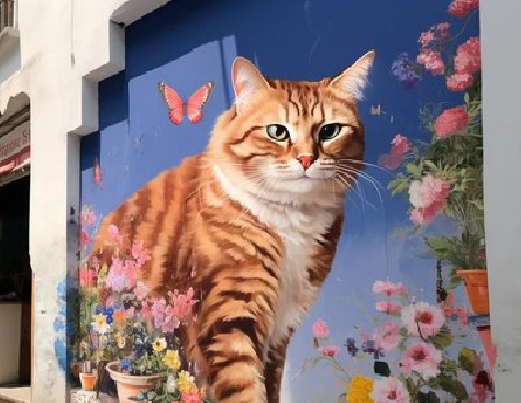 龙南自己绘制有个性的手绘墙