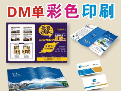 龙南单页印刷，色彩搭配简单。