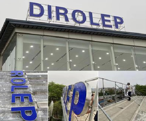 龙南楼顶发光字安装的注意事项。